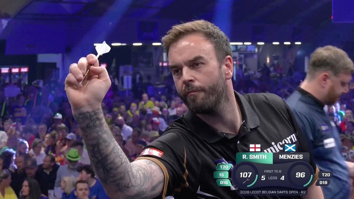 SMITH DOWNS MENZIES! Ross Smith gets over the line against Cameron Menzies, defeating the Scot 6-4 to progress to the last 16 in our opening match in Wieze! 📺 #ET3