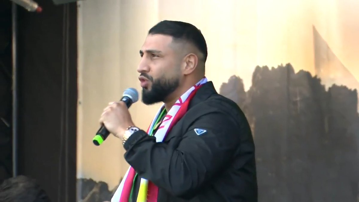 #VÎDEO - Boksorê Kurd Egîd Kabayel li Newroza Bonnê ye #Newroz