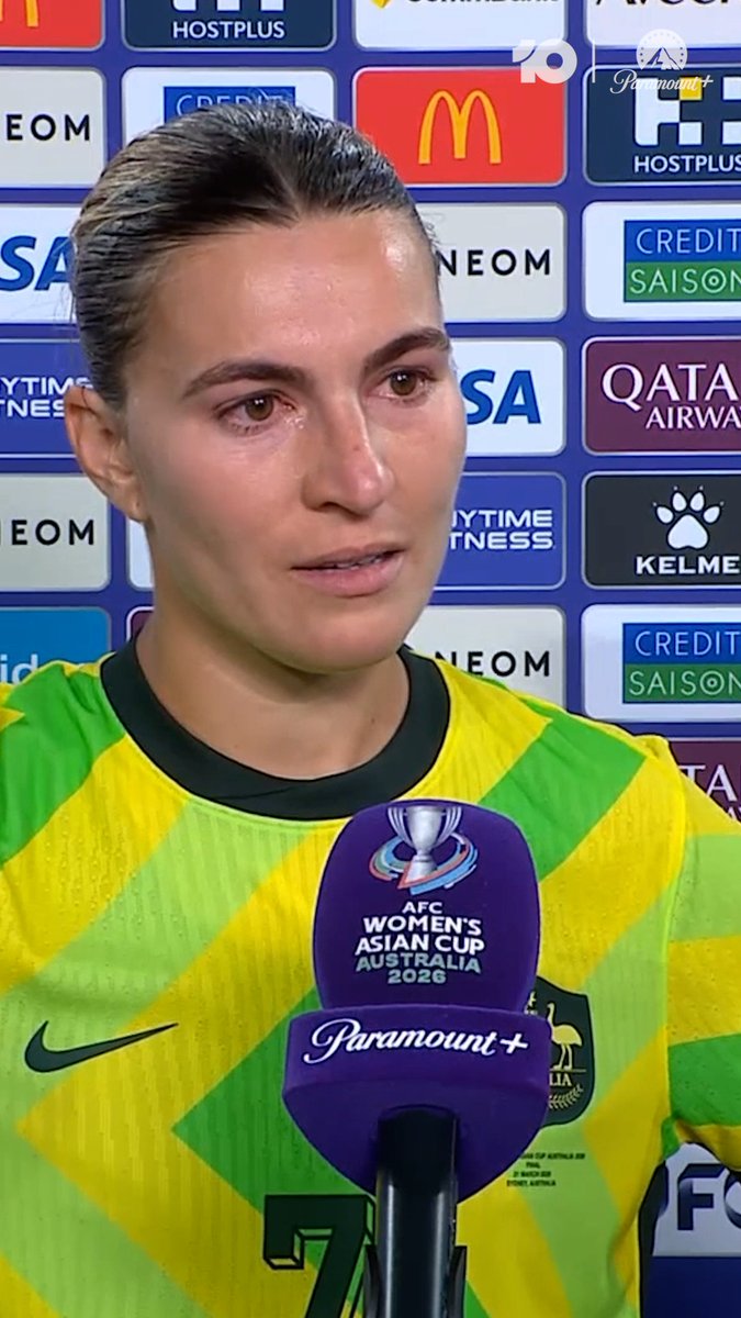 “I'm so proud of this team and to be part of it every single day.” 🥹 #Matildas #HowWeWaltz #TilitsDone #AFCWomensAsianCup #WAC2026