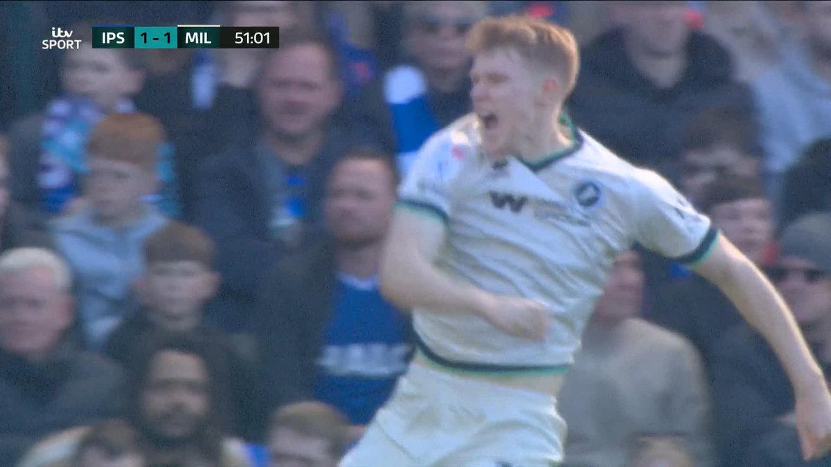 "Millwall start the second half with a BANG" 💥 Watch Ipswich v Millwall live on ITV1