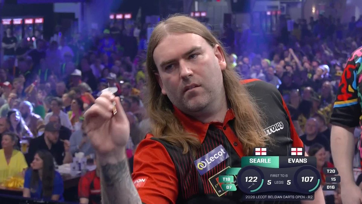 SEARLE BATTLES PAST EVANS! Ryan Searle takes out a clutch 122 checkout to topple Ricky Evans in a last-leg decider and secure his spot in Finals Day! 📺 #ET3