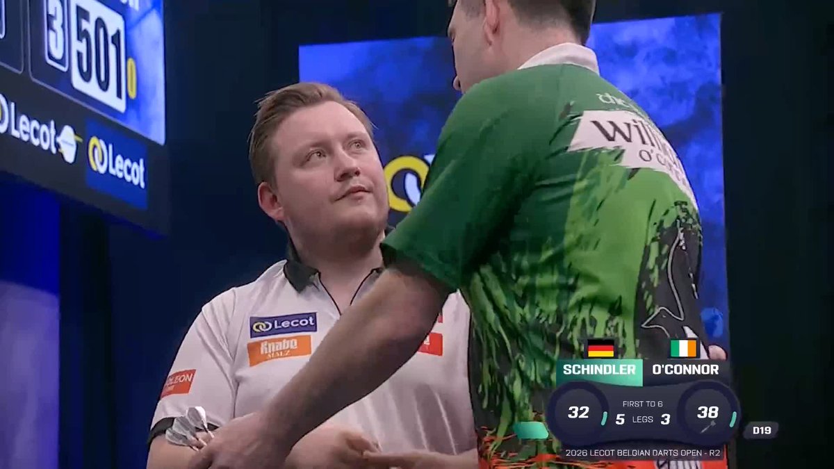 SCHINDY ADVANCES! Martin Schindler records his first win on the Euro Tour in 2026, getting the better of William O'Connor in a 6-3 triumph! 📺 #ET3
