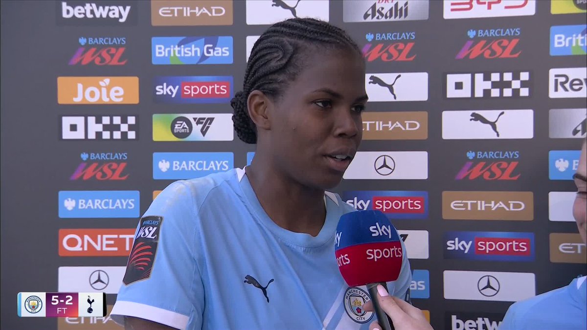 "I just try my best..." 🥹 Bunny Shaw on breaking records in the WSL! ⚡️