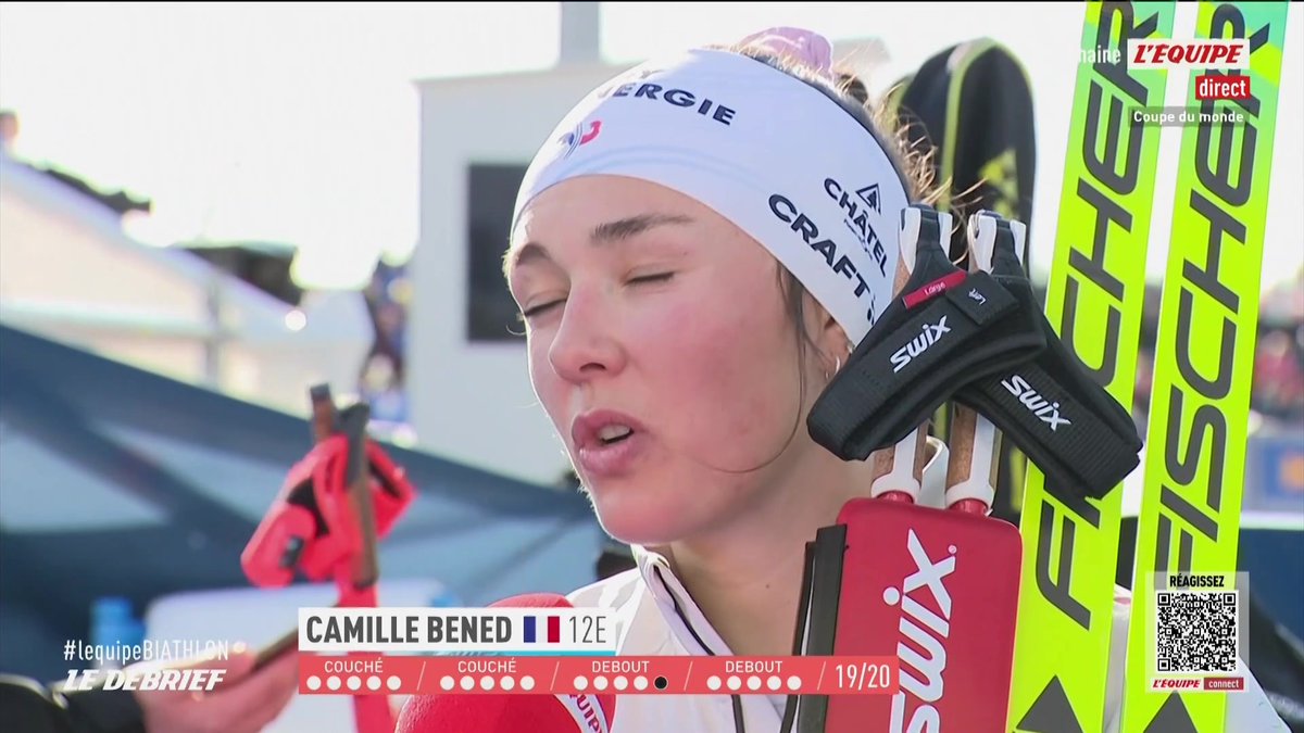 Camille Bened et Marie Dorin-Habert abordent les questions de la menstruation dans le sport féminin. Le biathlon c'est à suivre sur la chaine L'Équipe #lequipeBIATHLON