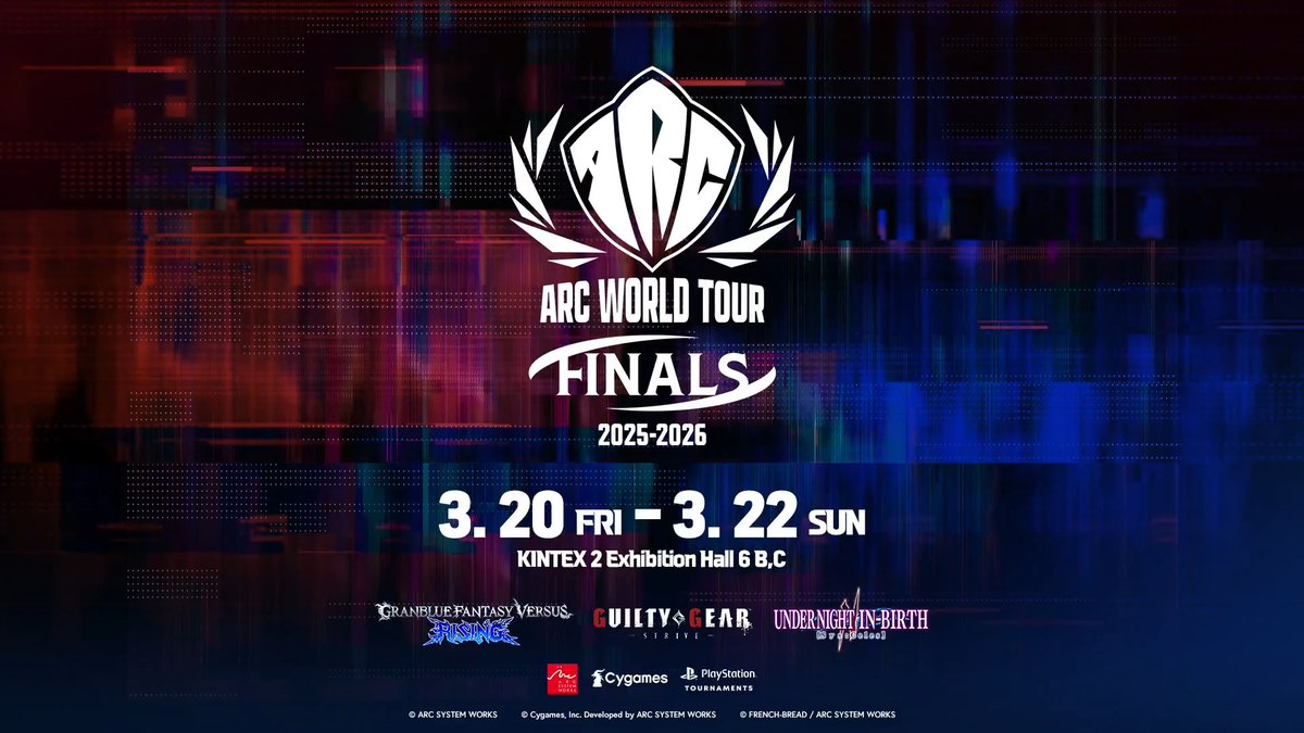 【ARC WORLD TOUR 2025-2026 FINALS】 TOP8が決定✨ Zangief_Dream 月影 / Zangief_Dream GS | gamera GS|gamera PAR | Kojicoco コウジCoco KASAUSAGI 傘兎 JF Pixi PixilatedArc1 USAGI EDEN | Usagi Shio しお 年間王者をかけた戦いは22日(日)12:50~