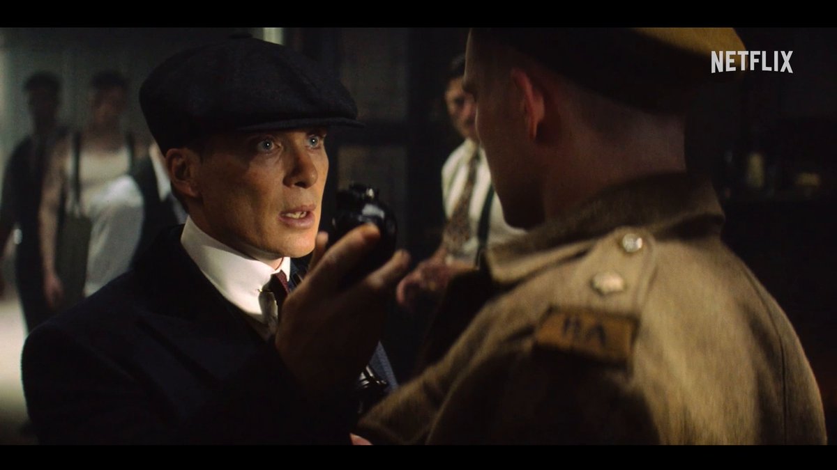 He knows who Tommy Shelby is now.