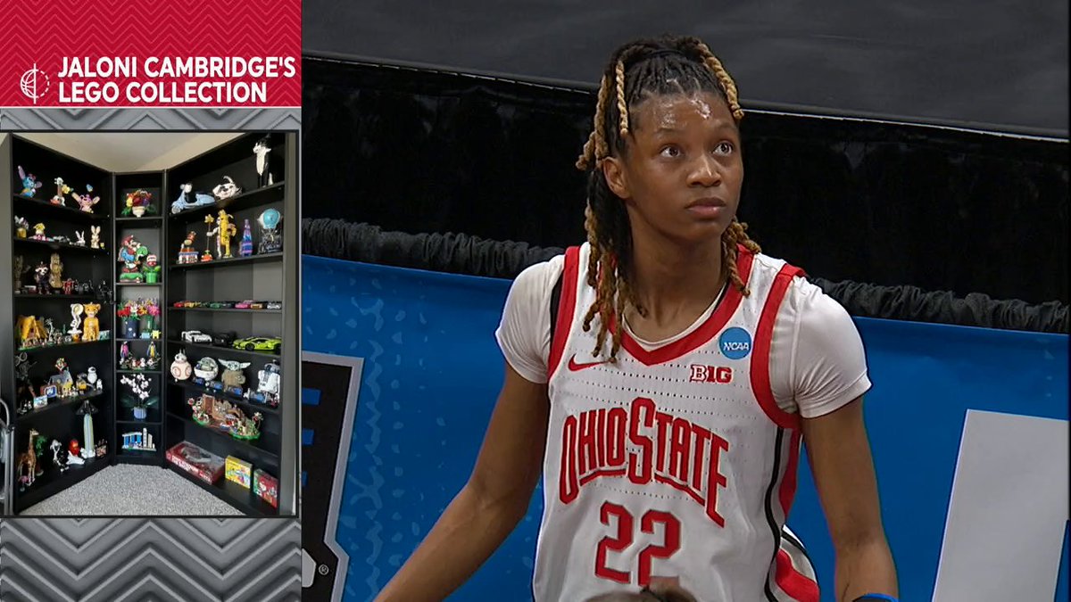 Away from the court, Ohio State's Jaloni Cambridge is building an ELITE LEGO collection 👀🧱