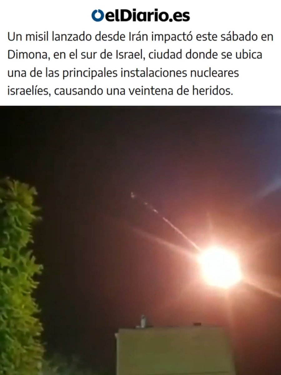 "Dimona": Por un ataque de Irán contra Israel