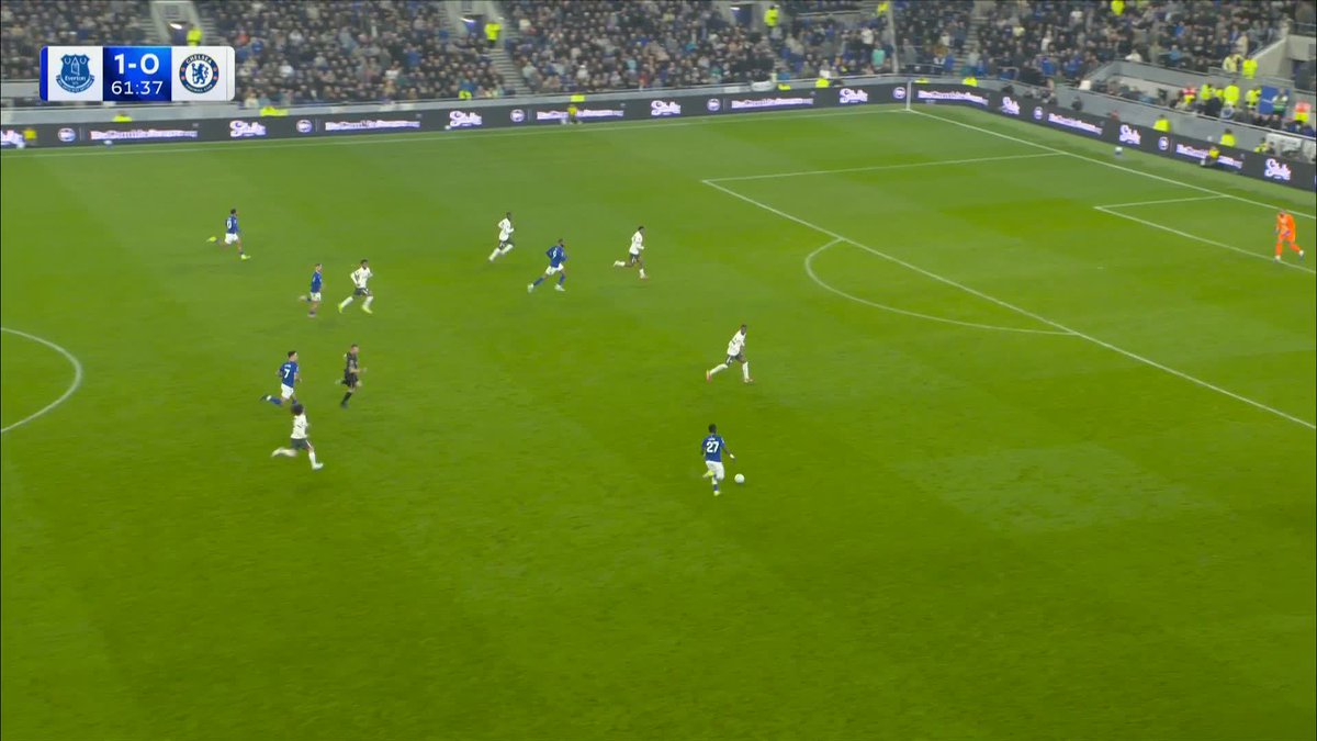 Beto doubles Everton's lead after a huge mistake from Sánchez 😳