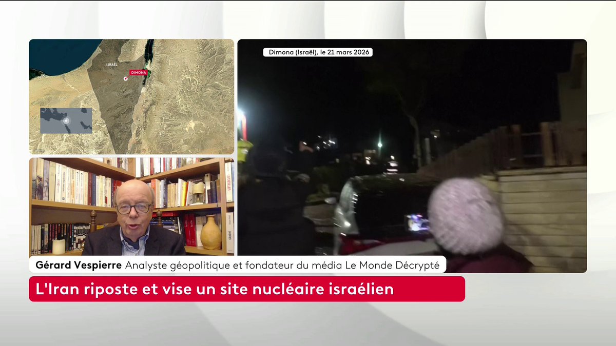 🔴 Moyen-Orient : "Le ciblage de Dimona est un point de bascule stratégique et psychologique dans le conflit, visant un centre historique du programme nucléaire israélien", analyse Gérard Vespierre. #ToutEstPolitique #canal16