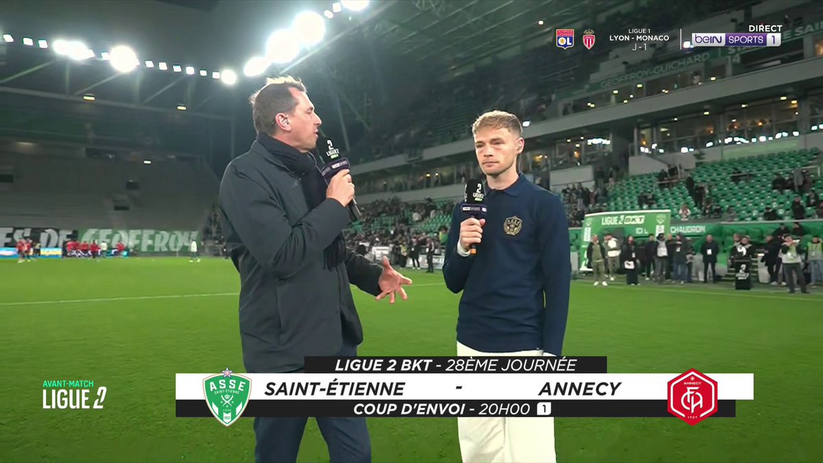 ⚽️ #Ligue2BKT 🎙️ Florian Genton s'est entretenu avec Maxime Bernauer avant #ASSEFCA 👉 Son retour après sa blessure 👉 La belle série de l'AS Saint-Etienne 👉 Le coaching de Philippe Montanier 👉 ...