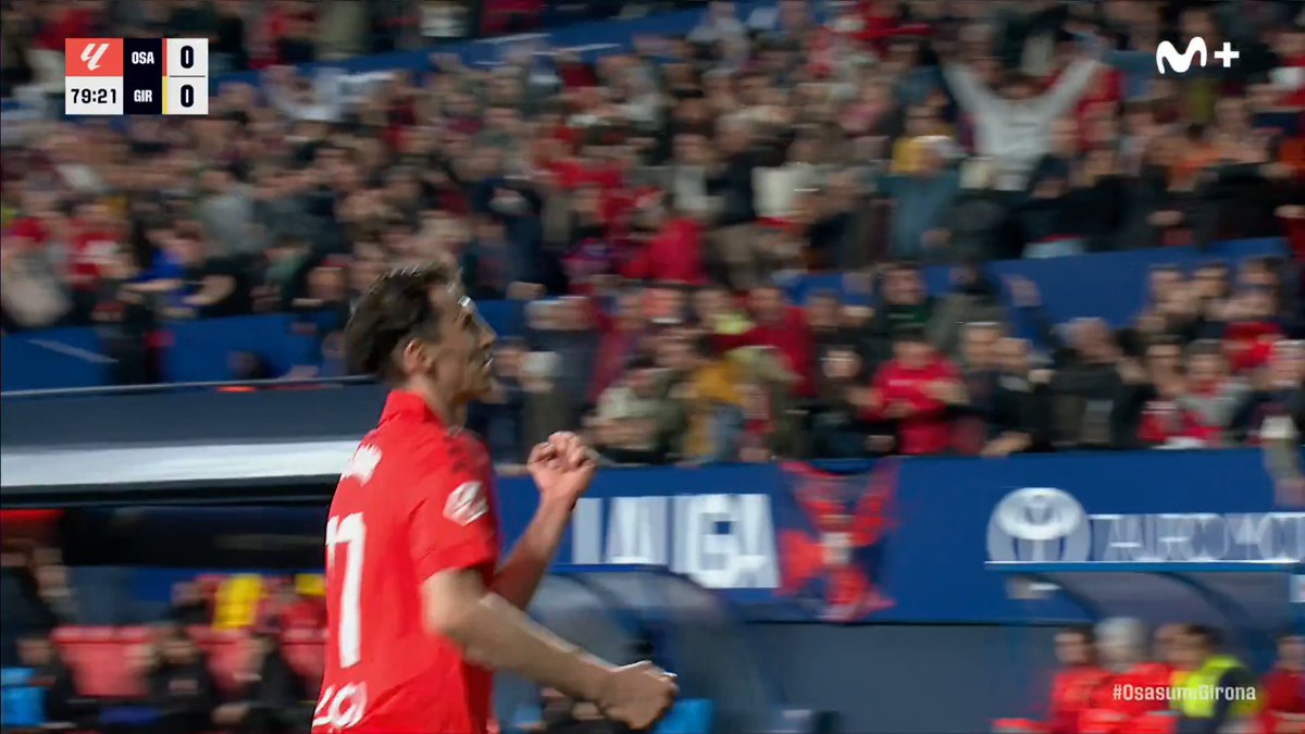 Gana Osasuna. Marca el de siempre: 𝘽𝙪𝙙𝙞𝙢𝙞𝙧. #LALIGAEASPORTS #LaCasaDelFútbol