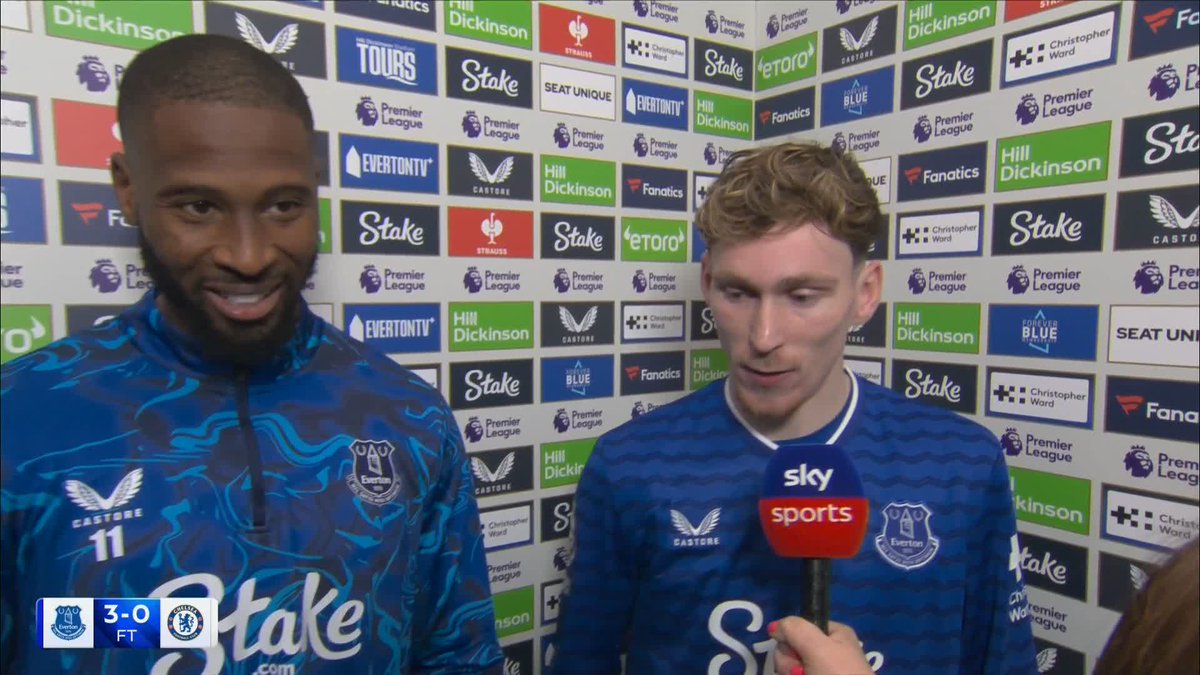 "That was the best I've seen it" James Garner on the Hill Dickinson atmosphere in Everton's 3-0 win against Chelsea 🔊
