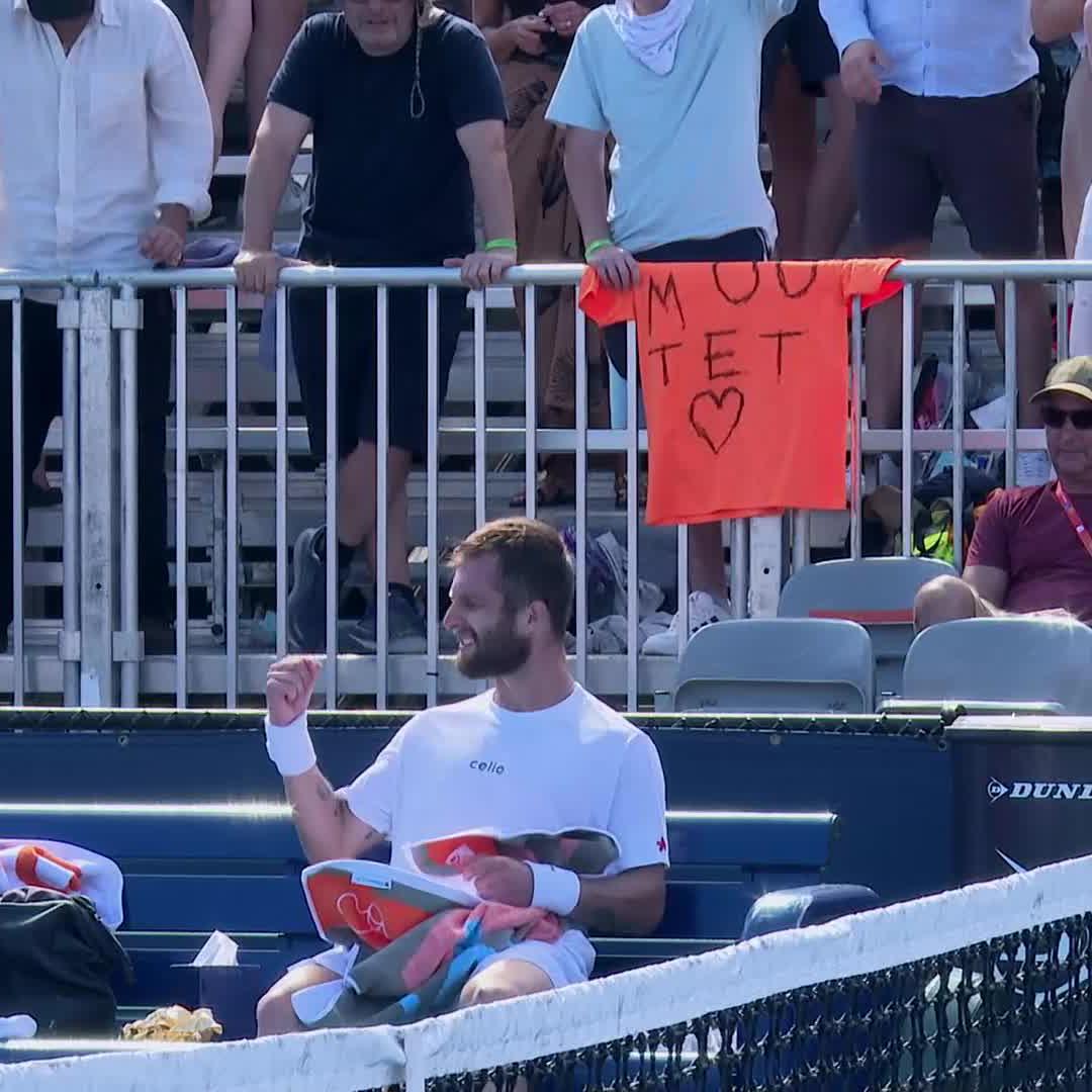 Moutet ❤️ Corentin Moutet defeats Machac 6-0 1-6 6-4 to set a third-round clash with Sinner at #MiamiOpen
