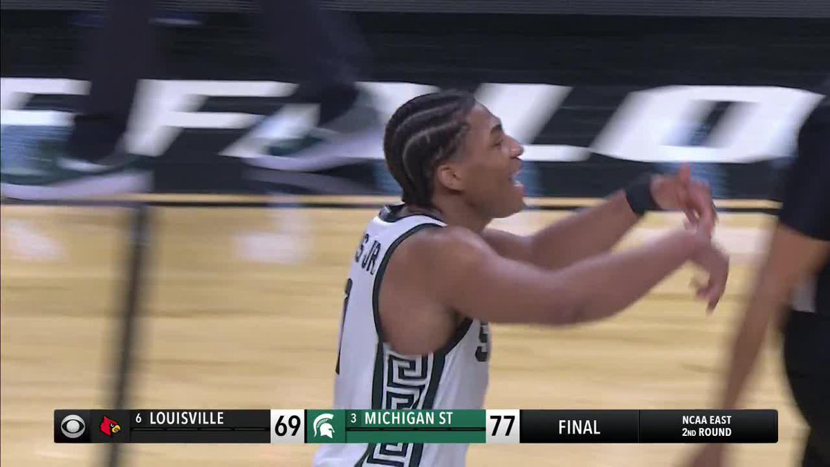 No. 3 Michigan State rolls past No. 6 Louisville Spartans are Sweet 16 bound 🔥