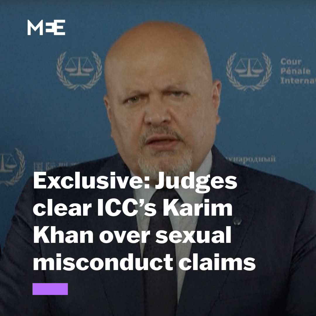 Middle East Eye can exclusively reveal that International Criminal Court chief prosecutor Karim Khan has been cleared of all wrongdoing by a panel of judges appointed to review the findings of a United Nations investigation into sexual misconduct allegations against him.