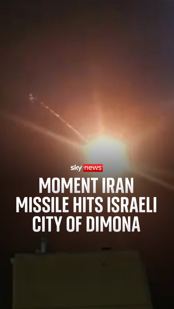 An Iranian missile attack in the city of Dimona has left 39 people injured, Israel's ambulance service says. Tehran Times says the attack was 'the retaliation of Israeli-American airstrike on Iran's Natanz Nuclear Facility'. 🔗