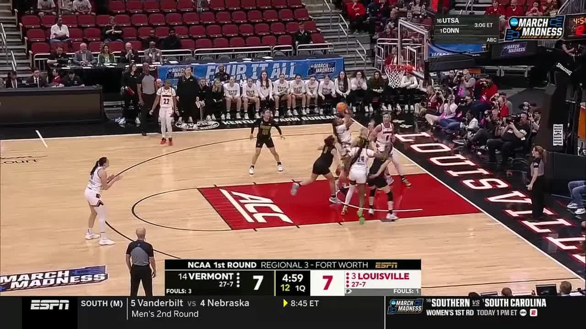 Zach Randolph's daughter, Mackenly Randolph, carried No. 3 Louisville to a dominant win 🔥 20 PTS 11 REB 8-14 FG