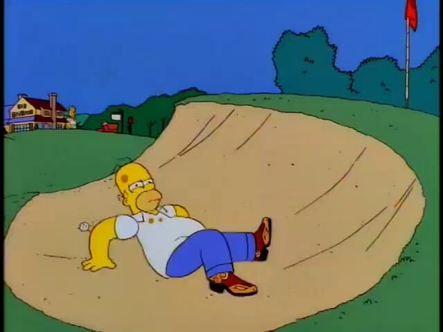 "Oh, and that talkin' coyote was really just a talking dog!" "Er, hi, Homer... find your soulmate!"