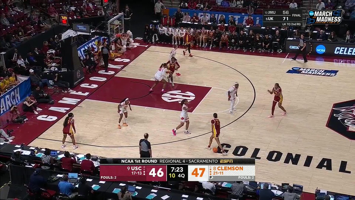 Jazzy Davidson comes up CLUTCH in No. 9 USC's OT win over No. 8 Clemson 😤 31 PTS 6 REB 5 AST 4 3PM
