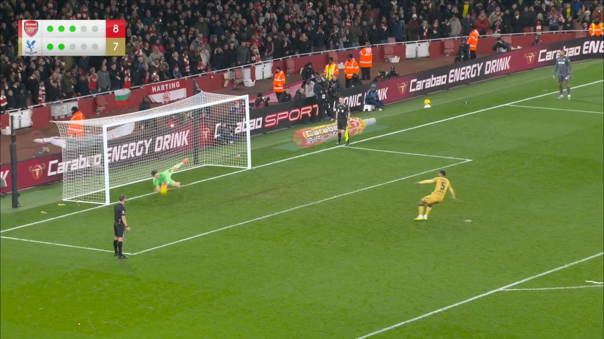 ⏮️ Kepa Arrizabalaga saving Maxence Lacroix’s penalty in the shootout to send Arsenal to the Carabao Cup semi-final in December. ✅🤯