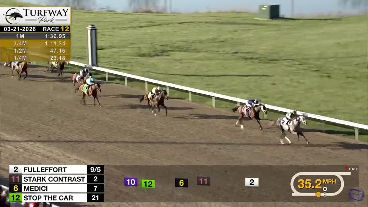 Fulleffort earns 100 points on the Road to the Kentucky Derby, securing his spot in the starting gate! 🌹
