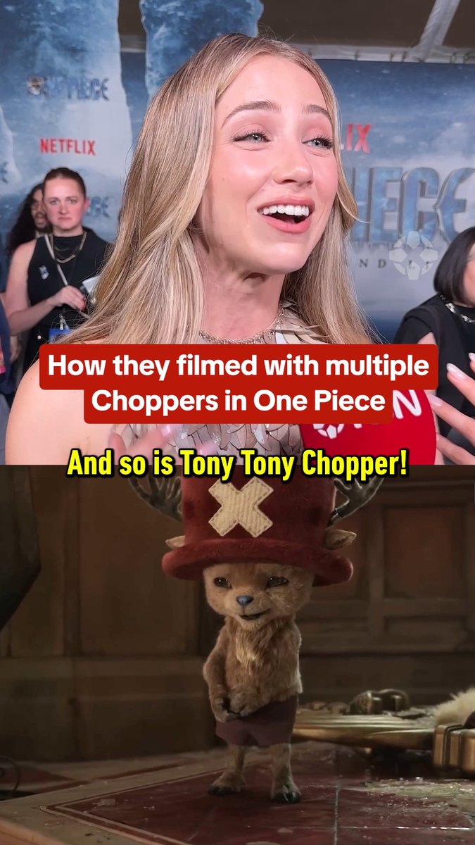 One Piece's Emily Rudd breaks down the different versions of Chopper that the actors worked with: