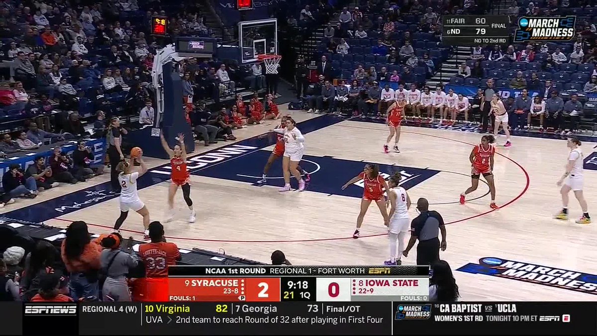 Audi Crooks WENT OFF despite Iowa State's loss to Syracuse 🔥 37 PTS 5 REB 17-25 FG What a season for Audi!!