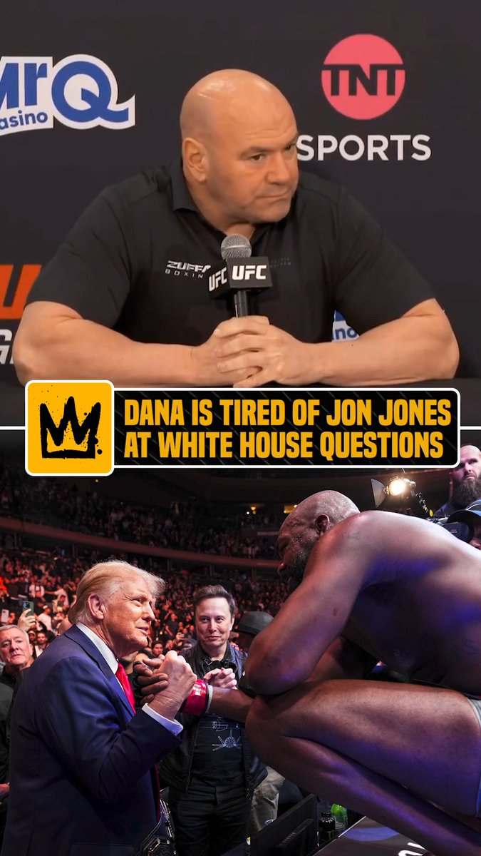 "No matter what the money was. Jon Jones was NEVER going to fight on the White House card." Dana White double and tripled down on his Jones comments. #UFCLondon