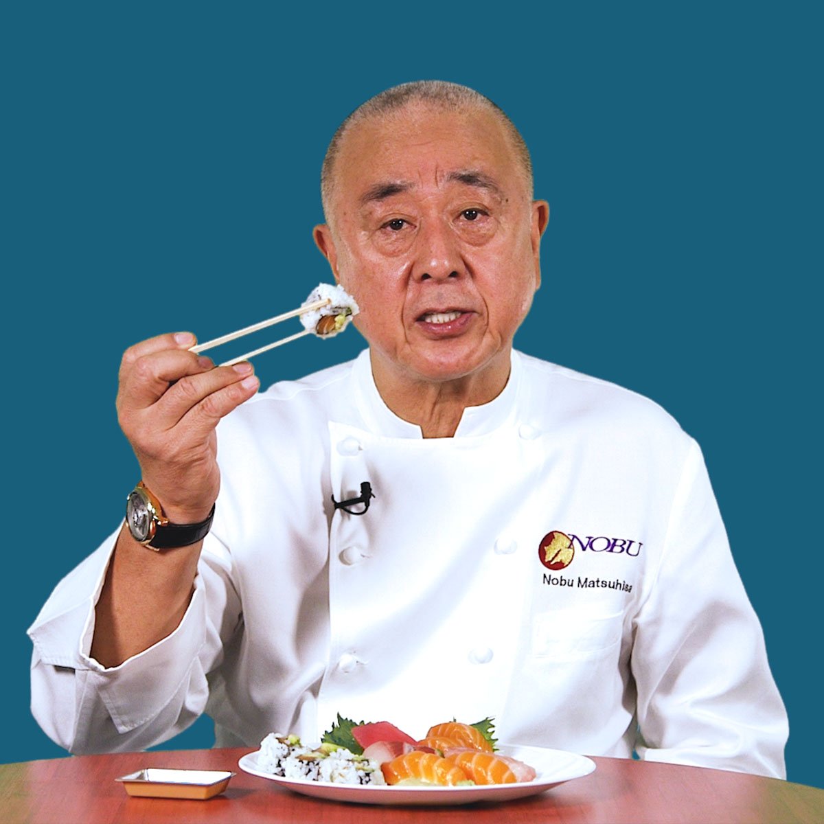 How to eat sushi the right way by renowned Japanese chef Nobu Matsuhisa 🍣