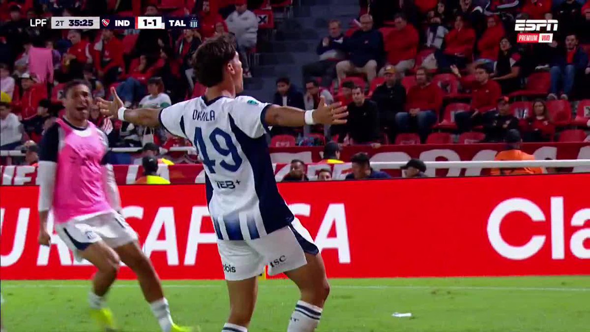 🔥🇦🇷 NUEVO GOL DE VALENTÍN DÁVILA Y TALLERES SE LO DA VUELTA A INDEPENDIENTE. El pibe de 19 años, el 9 de la Sub 20. 💎