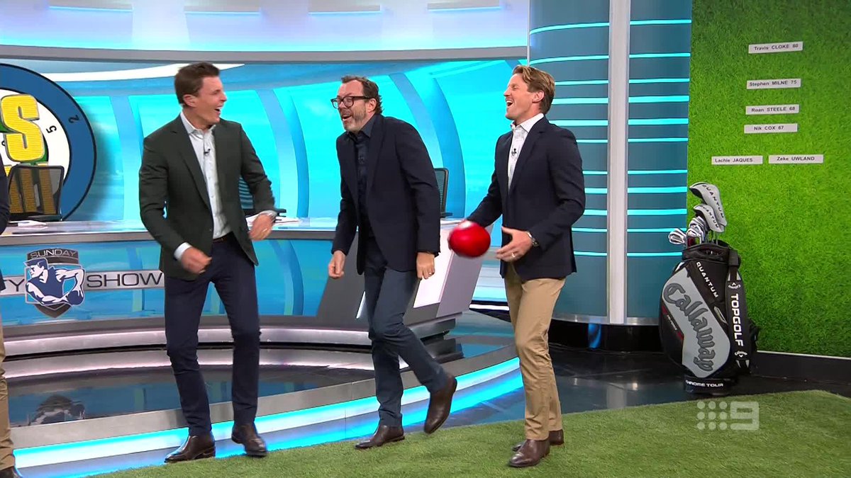 Zeke Uwland is officially our new favourite player, Gold Coast Suns 😂😂 #9AFLSFS | Watch on 9 &amp; 9Now 🖥️