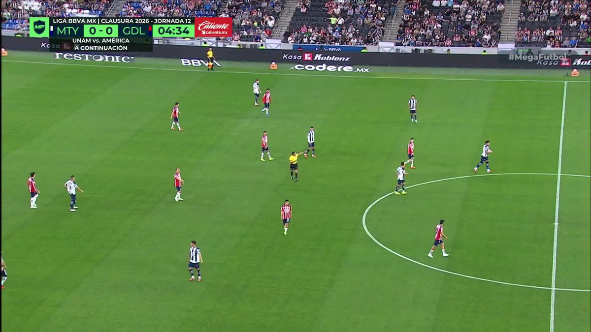 ¡Jugada polémica! Chivas pedía roja tras una planchita de Christian Reyes pero el árbitro dice jueguen 😮😳 #MegaFutbol