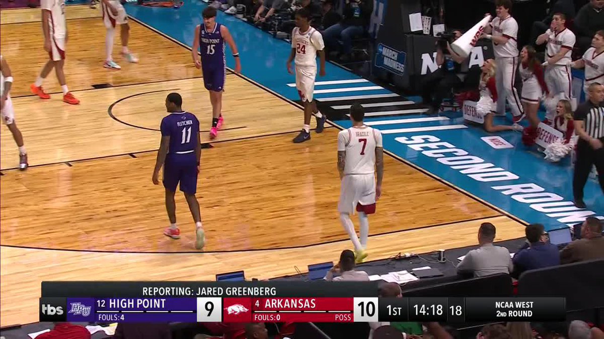 Trevon Brazile said NO 🚫 #MarchMadness Arkansas Razorbacks Men’s Basketball 🐗