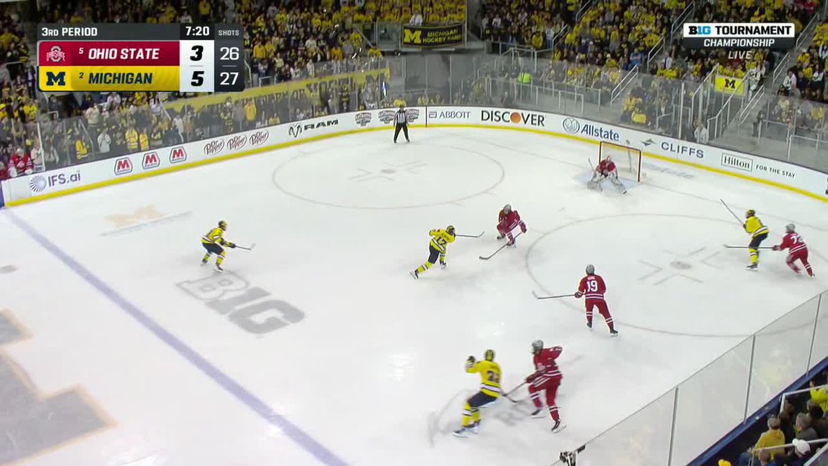 Fantilli buries one and Michigan leads 6-3