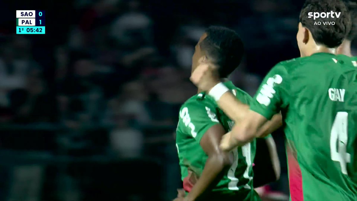 O gol da vitória no Choque-Rei. Jhon Arias. São Paulo 0x1 Palmeiras no Morumbis. 🎥 sportv | ge