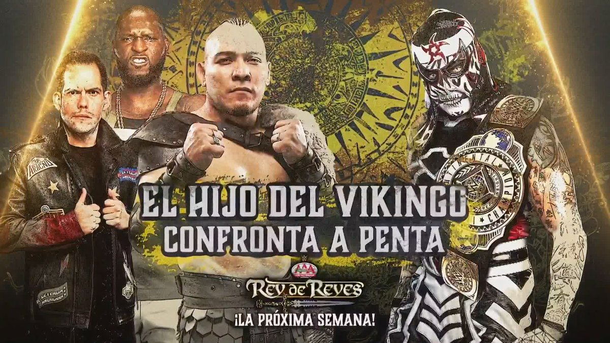 Announced for next week's part three of WWE AAA Rey De Reyes: - Laredo Kid (c) vs. Dragon Lee vs. TJ Perkins vs. Jack Cartwheel - AAA Cruiserweight Championship - El Fiscal vs. Abismo Negro - El Hijo Del Vikingo confronts Penta
