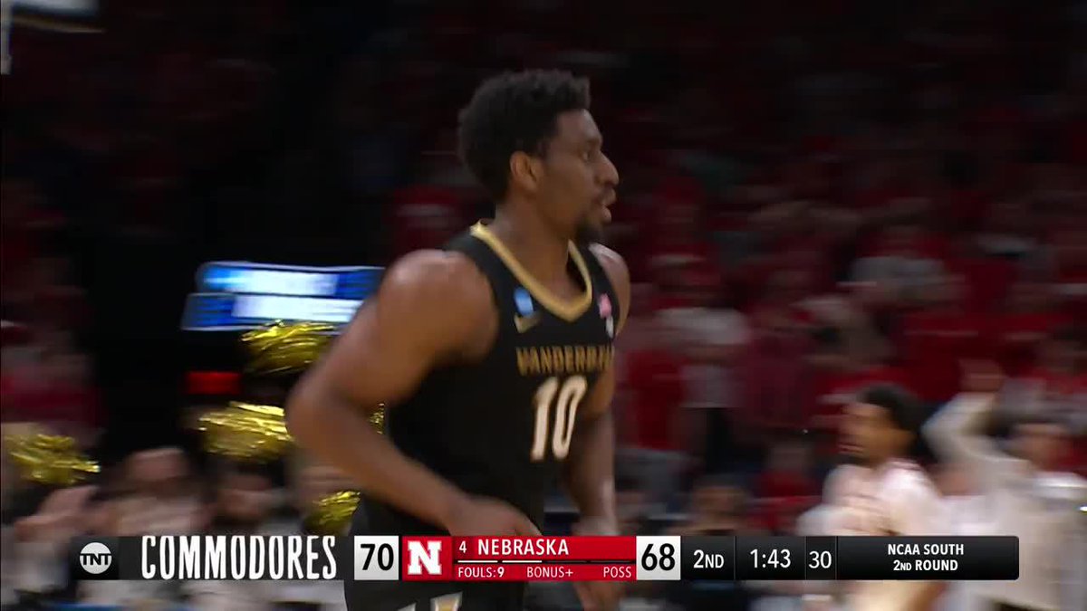 VANDY AND NEBRASKA ARE GOING BUCKET FOR BUCKET 🚨 Watch March Madness on TNT Sports