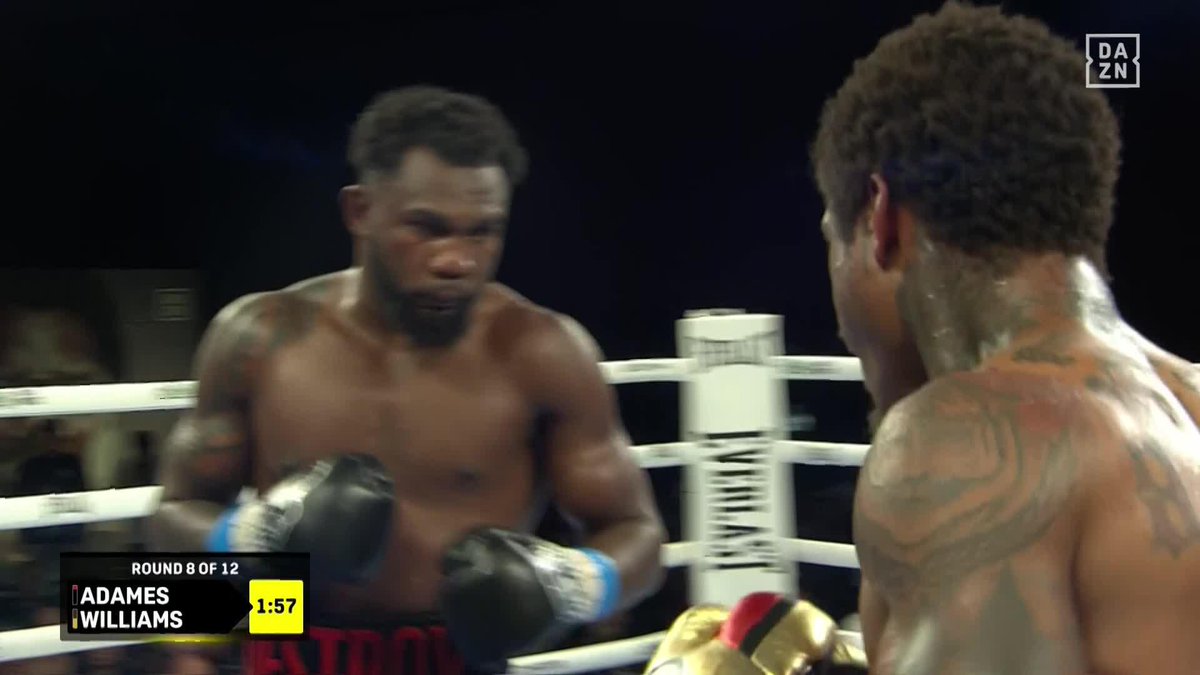 Huge upper cut! #AdamesWilliams | LIVE NOW on DAZN ▪️