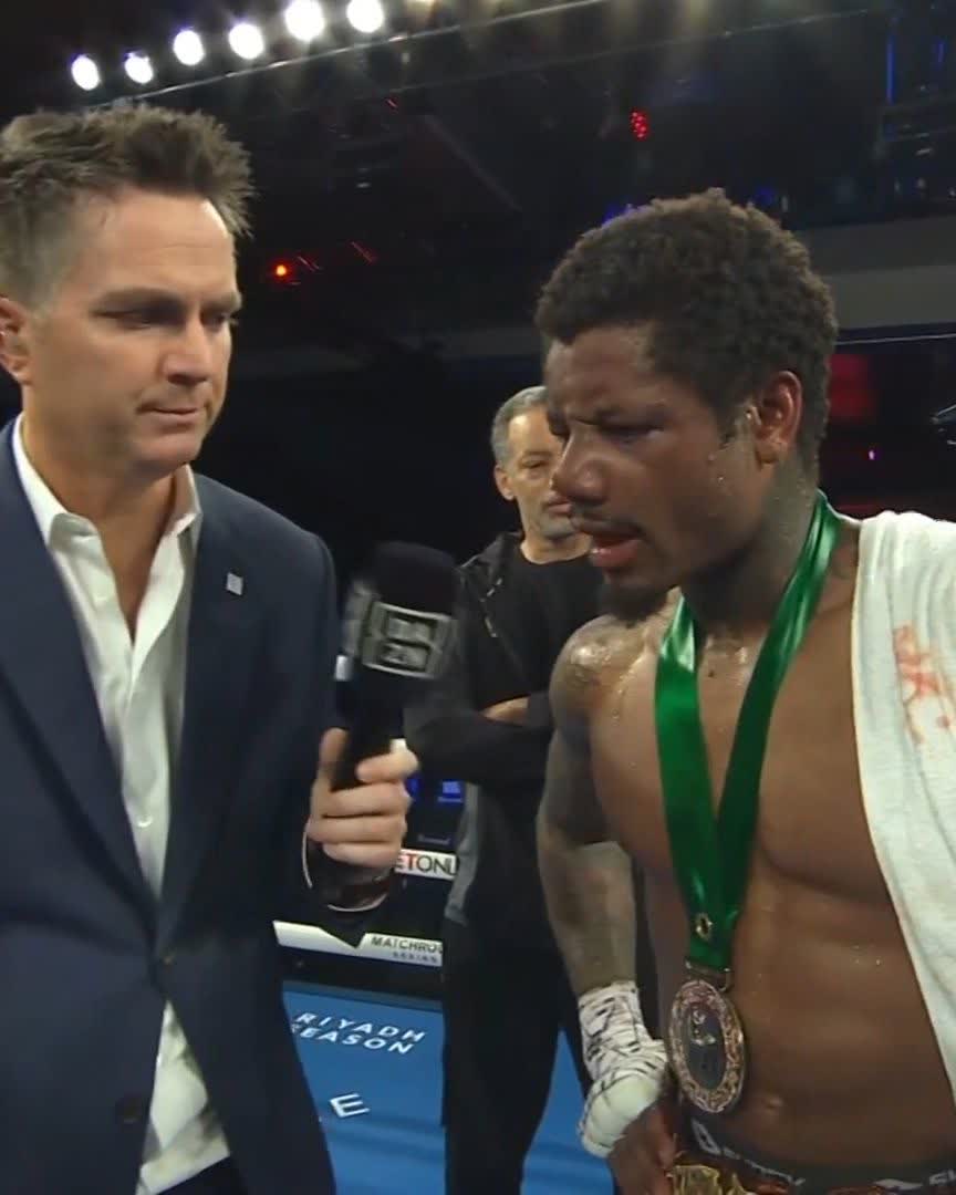 Warrior โค๏ธ #AdamesWilliams live on DAZN