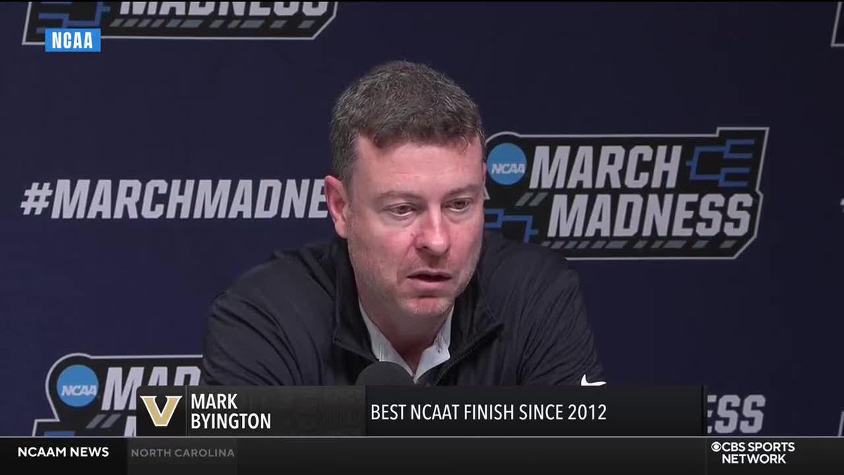 "We were an inch away from being in the Sweet Sixteen... This one hurts." — Vanderbilt head coach Mark Byington after losing to Nebraska
