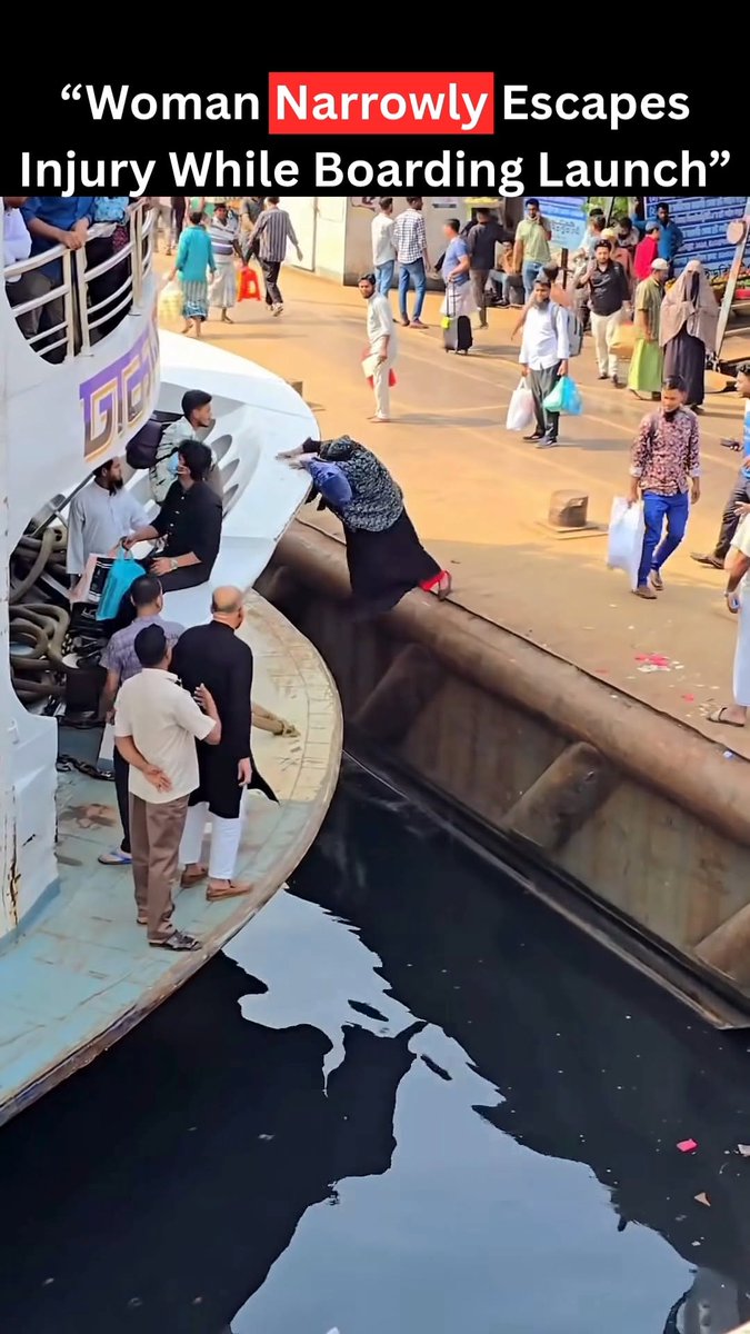 She defied the laws of physics to get on board