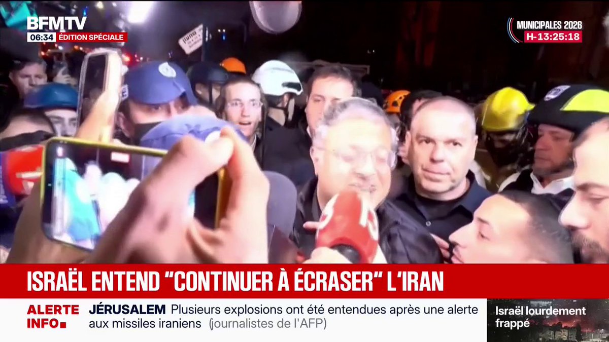 Frappes sur Arad et Dimona: le ministre de la Sécurité nationale d'Israël promet de "continuer à écraser" l'Iran