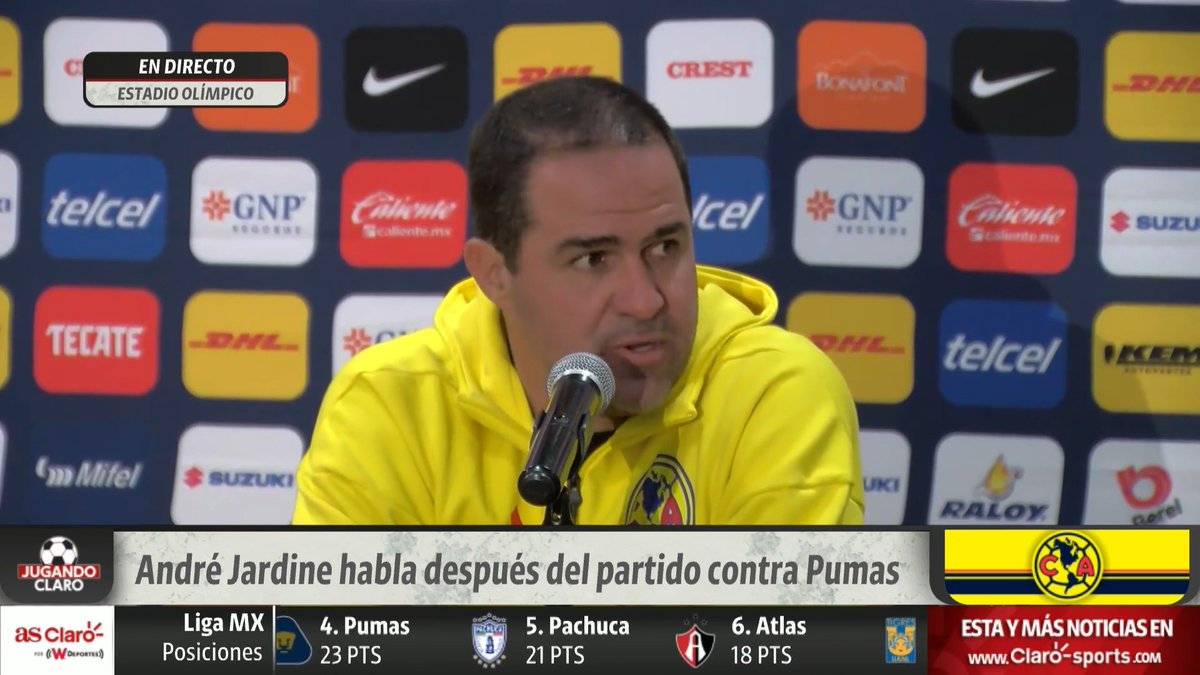 JARDINE MOLESTO CON EL VAR🤯 "El penal para Pumas bien marcador, pero tiene que dar el segundo penal a nosotros, una mano clarísima. Un partido decidido por el VAR" ❗️André Jardine, D.T. de América