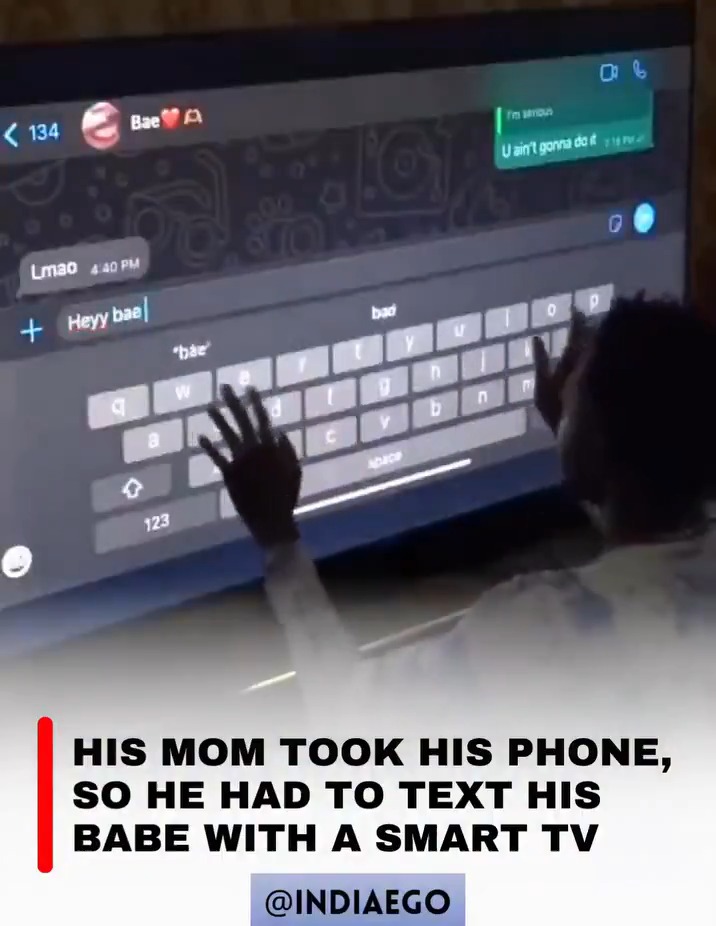 With that typing speed it wasn't the first time his phone was taken