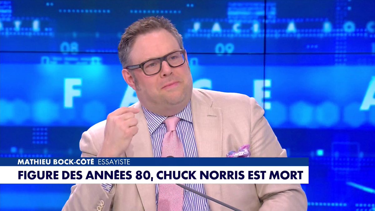 «Figure des années 80, Chuck Norris est mort» : l'édito de Mathieu Bock-Côté dans #Facealinfo