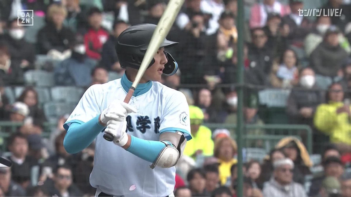 完璧にとらえた 山梨学院・菰田陽生 レフトスタンドへ大会第3号ホームラン ⚾️山梨学院×長崎日大（第98回選抜高校野球） 🆓DAZNで全試合無料配信中 #センバツ #だったらDAZN
