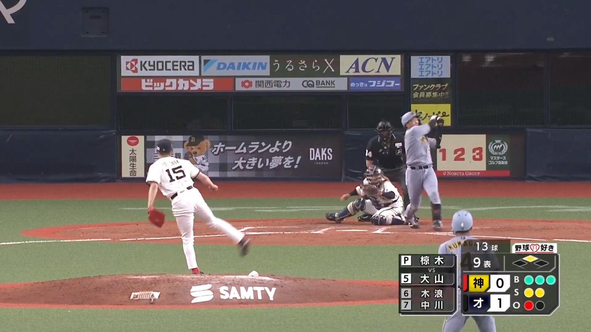 オリックスが1点を守り抜く‼️ 6回山﨑颯一郎 投手-7回平野佳寿 投手-8回ペルドモ 投手-9回椋木蓮 投手の無失点リレー✨ 👇今だけ開幕戦含む56試合のライブ配信が無料!ご視聴はこちら