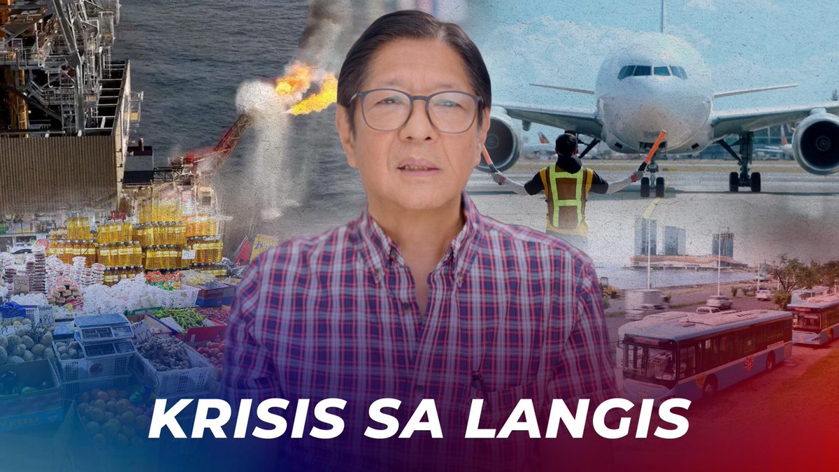 BBM VLOG 279: Krisis sa Langis Sa gitna ng giyera sa 𝘎𝘪𝘵𝘯𝘢𝘯𝘨 𝘚𝘪𝘭𝘢𝘯𝘨𝘢𝘯, sinisiguro natin ang sapat na suplay ng langis at kuryente, at mahigpit na binabantayan ang presyo ng bilihin. May tulong para sa ating mga tsuper, manggagawa, magsasaka at mangingisda. At patuloy ang pag-uwi at pag-alaga sa ating mga kababayan mula sa ibang bansa. Nandito ang pamahalaan -- 𝙠𝙪𝙢𝙞𝙠𝙞𝙡𝙤𝙨, 𝙪𝙢𝙖𝙖𝙠𝙨𝙮𝙤𝙣, at 𝙝𝙖𝙣𝙙𝙖𝙣𝙜 𝙪𝙢𝙖𝙡𝙖𝙡𝙖𝙮 sa bawat 𝘗𝘪𝘭𝘪𝘱𝘪𝘯𝘰. 🇵🇭❤️