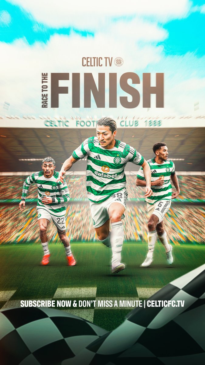 Matchday at Tannadice 🍀 Join us on #CelticTV from 12:15pm for live coverage of Dundee United v Celtic, exclusive to subscribers outside the UK and Ireland. #RaceToTheFinish🏁 | #DUTDCEL | Celtic Football Club🍀